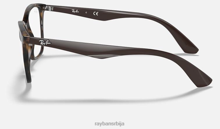 Ray-Ban рб7066 оптицс P0HP2287 наочаре углађена хавана мушкарци