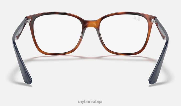 Ray-Ban рб7066 оптицс P0HP2290 наочаре углачано светло хавана мушкарци