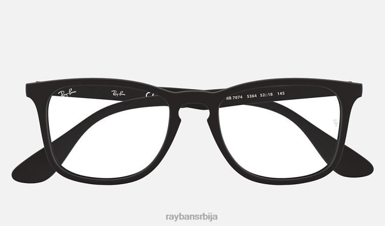 Ray-Ban рб7074 оптицс P0HP2424 наочаре мат црна мушкарци