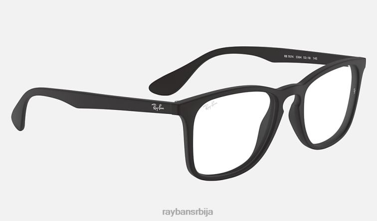 Ray-Ban рб7074 оптицс P0HP2424 наочаре мат црна мушкарци