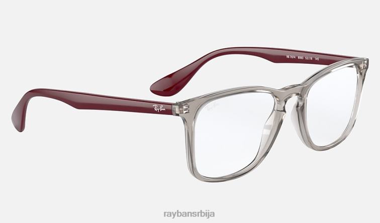 Ray-Ban рб7074 оптицс P0HP2425 наочаре углачана провидно сива мушкарци