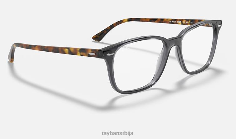 Ray-Ban рб7119 оптицс P0HP2214 наочаре углачана сива мушкарци