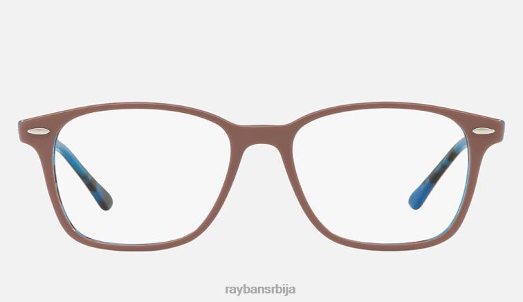 Ray-Ban рб7119 оптицс P0HP2215 наочаре углачан светлосмеђи мушкарци