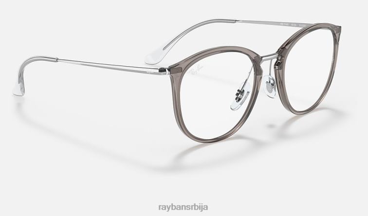 Ray-Ban рб7140 оптицс P0HP1601 наочаре углачана провидно сива мушкарци
