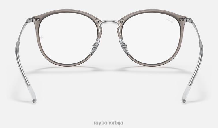 Ray-Ban рб7140 оптицс P0HP1601 наочаре углачана провидно сива мушкарци