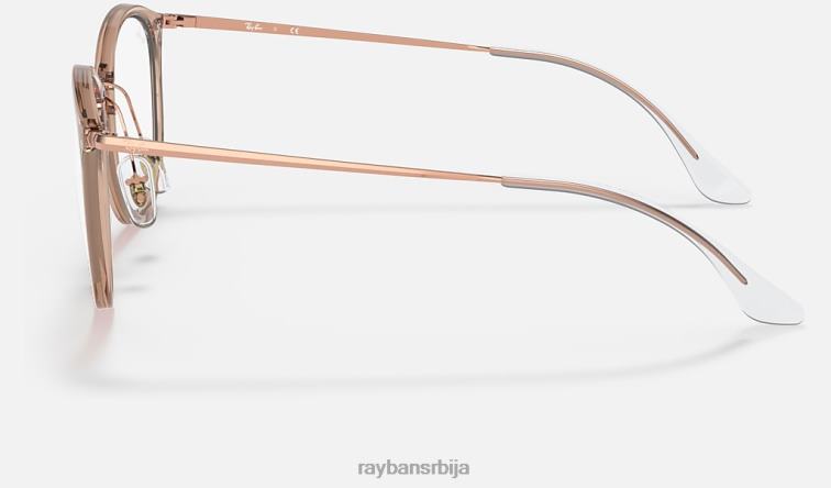 Ray-Ban рб7140 оптицс P0HP1602 наочаре углачан светлосмеђи мушкарци