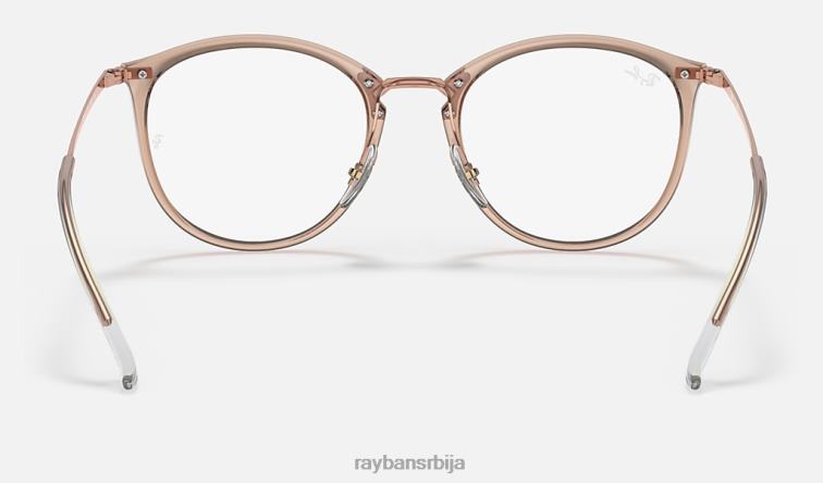 Ray-Ban рб7140 оптицс P0HP1602 наочаре углачан светлосмеђи мушкарци