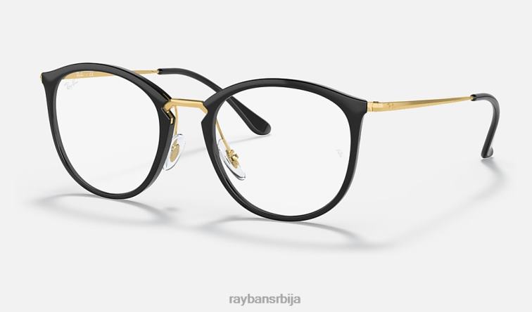 Ray-Ban рб7140 оптицс P0HP1606 наочаре углачана црна мушкарци
