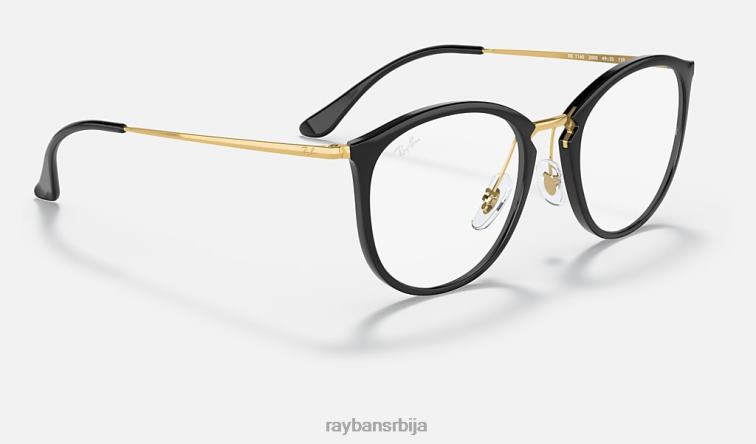 Ray-Ban рб7140 оптицс P0HP1606 наочаре углачана црна мушкарци