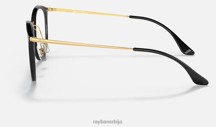 Ray-Ban рб7140 оптицс P0HP1606 наочаре углачана црна мушкарци