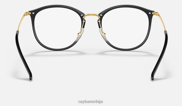 Ray-Ban рб7140 оптицс P0HP1606 наочаре углачана црна мушкарци