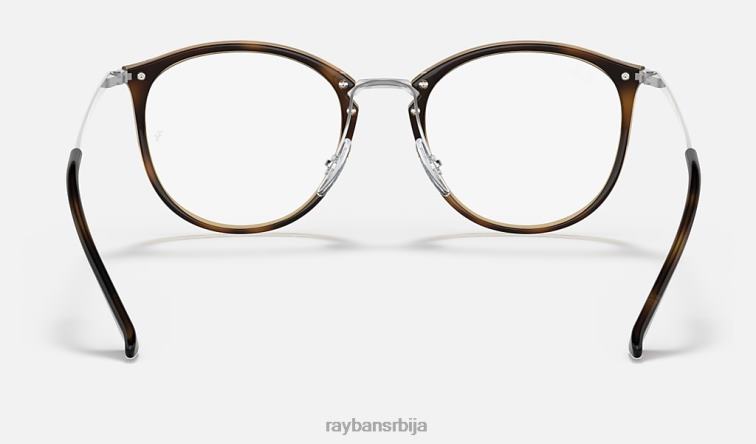 Ray-Ban рб7140 оптицс P0HP1607 наочаре углађена хавана мушкарци