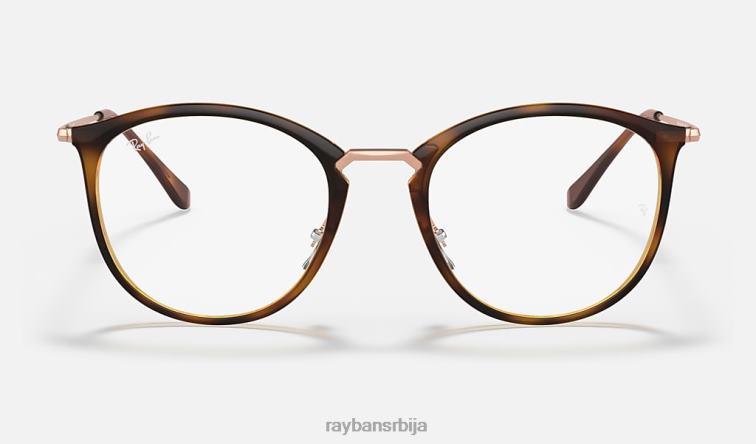 Ray-Ban рб7140 оптицс P0HP1608 наочаре углачана пругаста хавана мушкарци