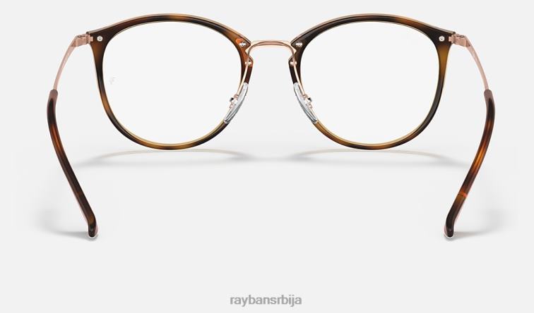 Ray-Ban рб7140 оптицс P0HP1608 наочаре углачана пругаста хавана мушкарци