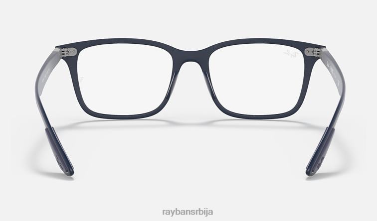 Ray-Ban рб7144 оптицс P0HP1760 наочаре мат тамно плава мушкарци
