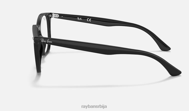 Ray-Ban рб7151 хексагонална оптика P0HP1722 наочаре углачана црна мушкарци