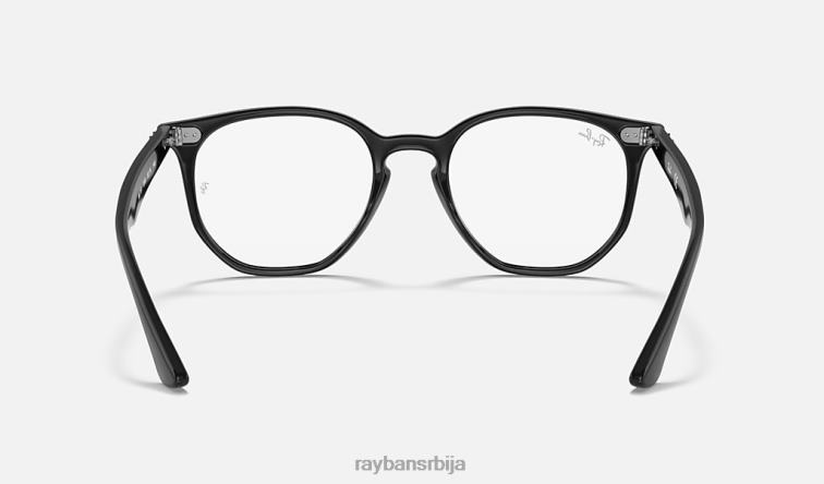 Ray-Ban рб7151 хексагонална оптика P0HP1722 наочаре углачана црна мушкарци