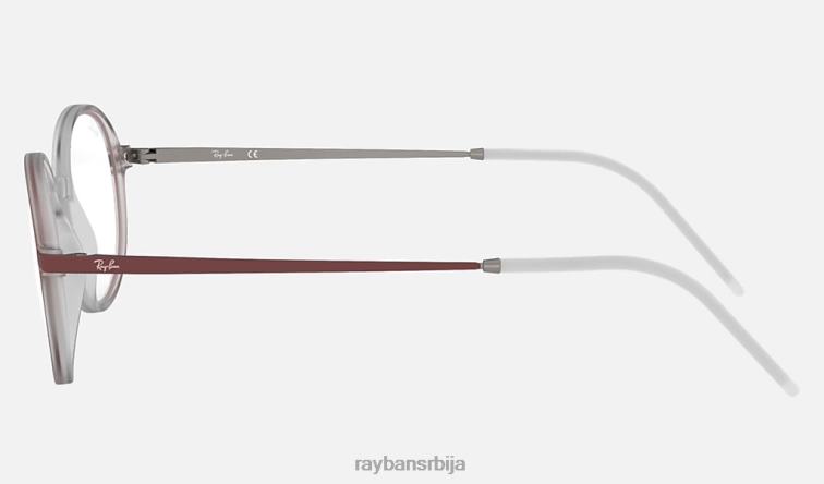 Ray-Ban рб7153 оптицс P0HP2305 наочаре мат светло браон мушкарци