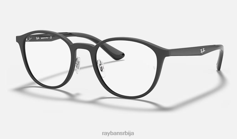 Ray-Ban рб7156 оптицс P0HP2323 наочаре мат црна мушкарци