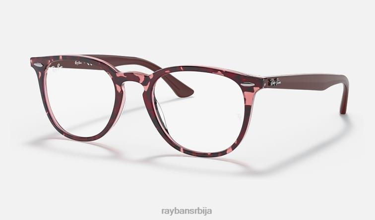 Ray-Ban рб7159 оптицс P0HP1680 наочаре углачана хавана на провидној љубичастој мушкарци
