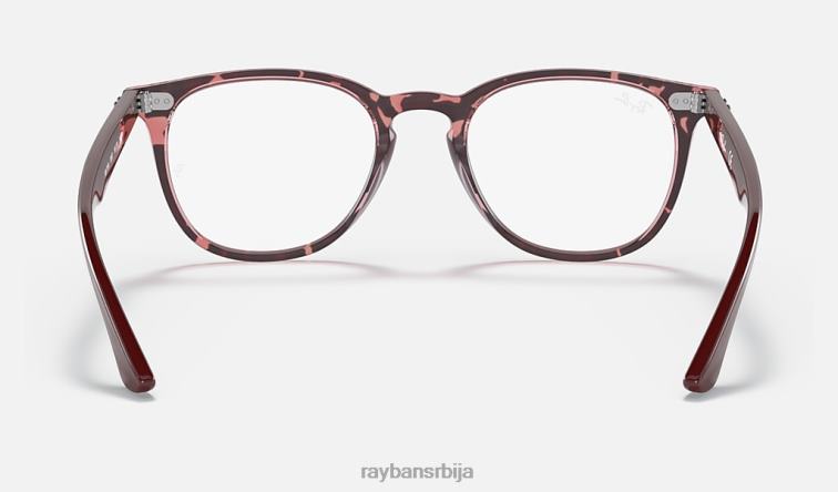 Ray-Ban рб7159 оптицс P0HP1680 наочаре углачана хавана на провидној љубичастој мушкарци