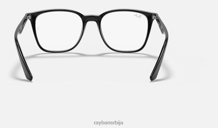 Ray-Ban рб7177 оптицс P0HP2393 наочаре углачана црна мушкарци
