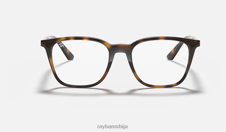 Ray-Ban рб7177 оптицс P0HP2394 наочаре углађена хавана мушкарци