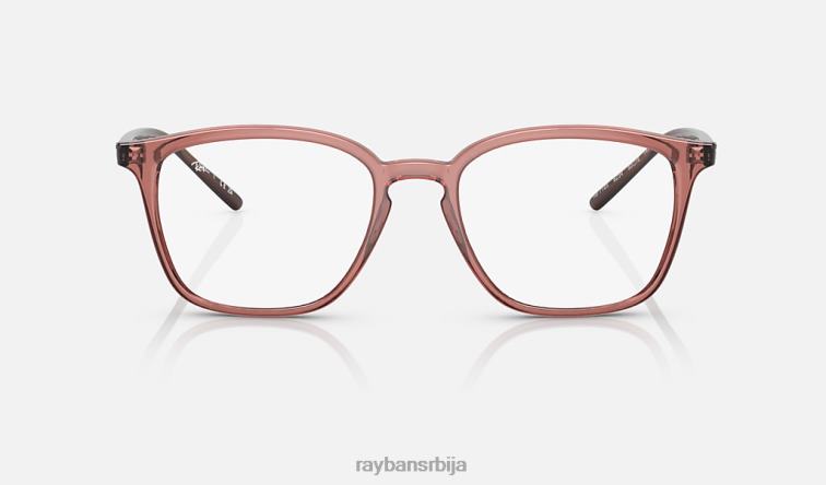 Ray-Ban рб7185 оптицс P0HP2142 наочаре углачан провидан светло браон мушкарци