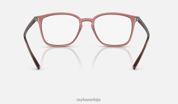 Ray-Ban рб7185 оптицс P0HP2142 наочаре углачан провидан светло браон мушкарци