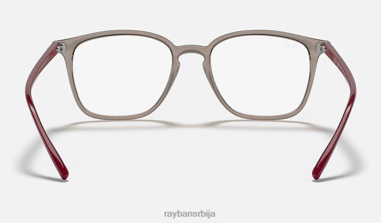 Ray-Ban рб7185 P0HP2416 наочаре углачана провидно сива мушкарци