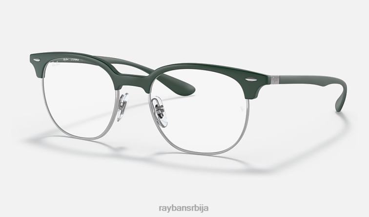 Ray-Ban рб7186 оптицс P0HP1988 наочаре мат зелена мушкарци