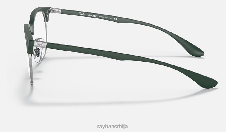 Ray-Ban рб7186 оптицс P0HP1988 наочаре мат зелена мушкарци