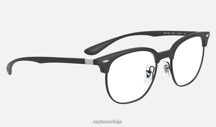 Ray-Ban рб7186 оптицс P0HP1990 наочаре мат песак црна мушкарци
