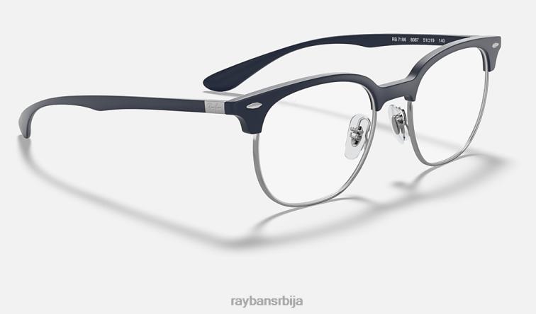 Ray-Ban рб7186 оптицс P0HP1992 наочаре мат песак тамноплаве боје мушкарци