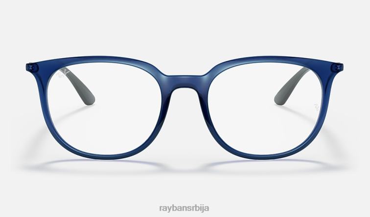 Ray-Ban рб7190 оптицс P0HP2449 наочаре углачано провидно плаво мушкарци