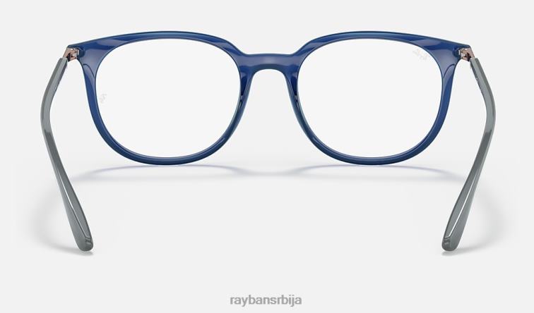 Ray-Ban рб7190 оптицс P0HP2449 наочаре углачано провидно плаво мушкарци