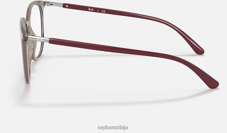 Ray-Ban рб7190 оптицс P0HP2450 наочаре углачана провидно сива мушкарци