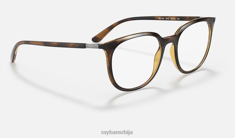 Ray-Ban рб7190 оптицс P0HP2451 наочаре углађена хавана мушкарци