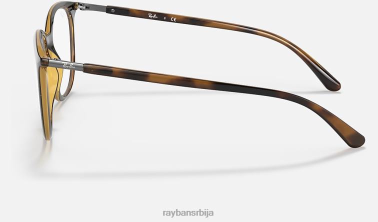 Ray-Ban рб7190 оптицс P0HP2451 наочаре углађена хавана мушкарци