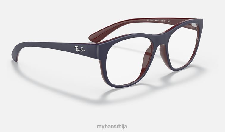 Ray-Ban рб7191 оптицс P0HP2041 наочаре мат плава мушкарци