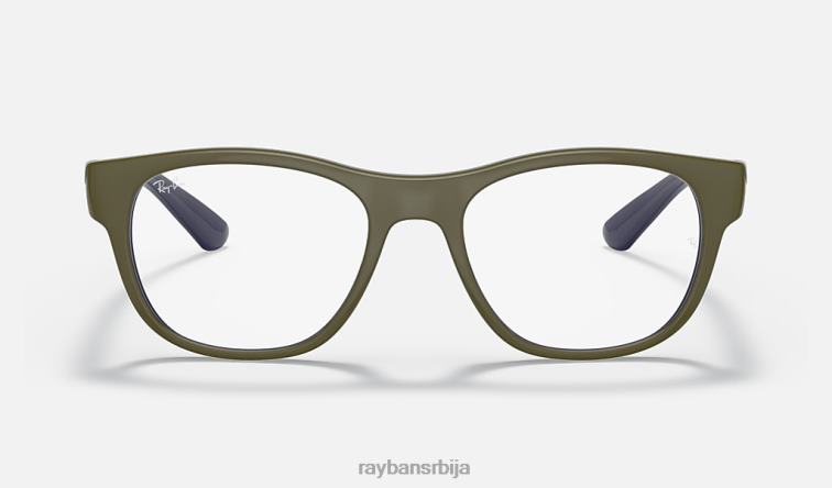 Ray-Ban рб7191 оптицс P0HP2042 наочаре мат зелена мушкарци