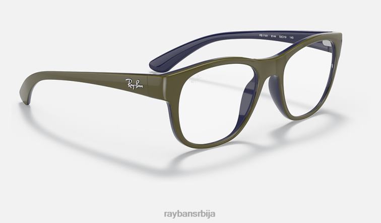 Ray-Ban рб7191 оптицс P0HP2042 наочаре мат зелена мушкарци