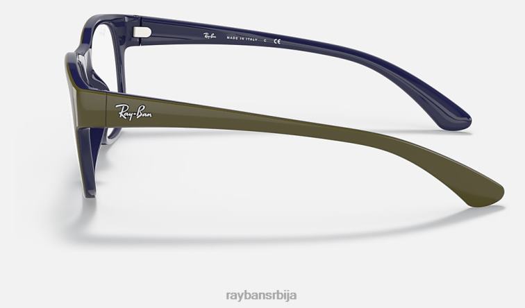 Ray-Ban рб7191 оптицс P0HP2042 наочаре мат зелена мушкарци