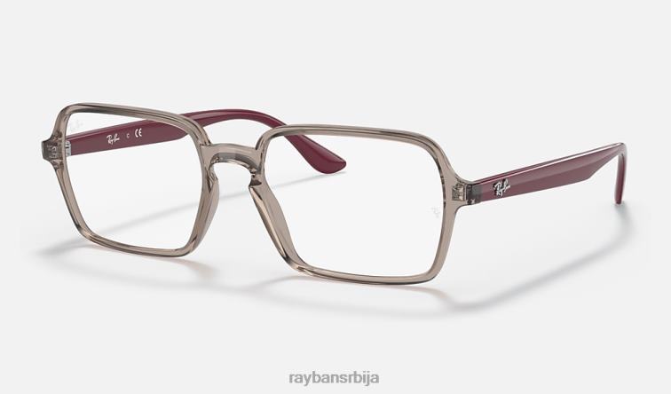 Ray-Ban рб7198 оптицс P0HP1887 наочаре углачана провидно сива мушкарци