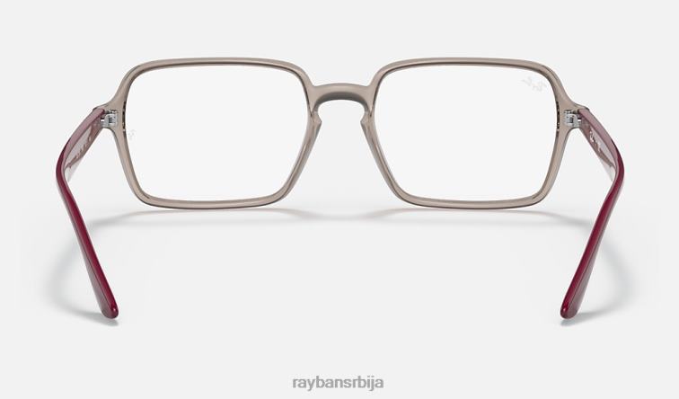 Ray-Ban рб7198 оптицс P0HP1887 наочаре углачана провидно сива мушкарци