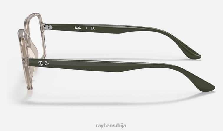 Ray-Ban рб7198 оптицс P0HP1888 наочаре углачана провидна беж мушкарци