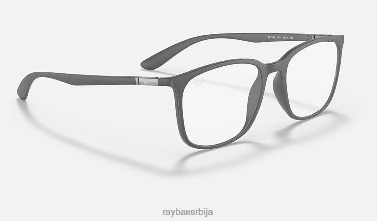 Ray-Ban рб7199 оптицс P0HP1973 наочаре мат сива мушкарци