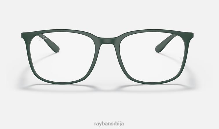Ray-Ban рб7199 оптицс P0HP1974 наочаре мат зелена мушкарци