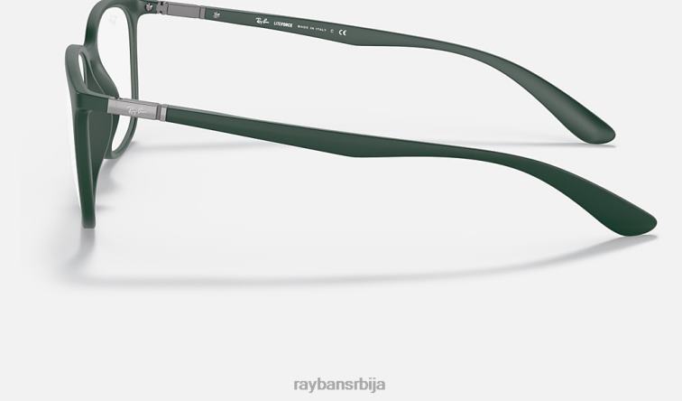 Ray-Ban рб7199 оптицс P0HP1974 наочаре мат зелена мушкарци
