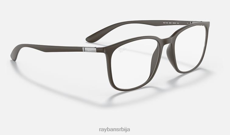 Ray-Ban рб7199 оптицс P0HP1975 наочаре мат браон мушкарци